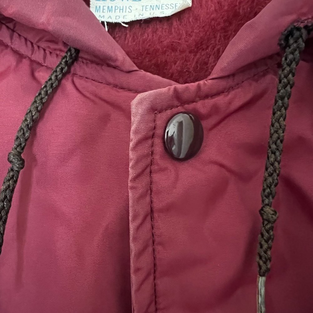 Vintage Howe Texas A&M Long Stadium Lined Button Trench Jacket Size Large - Picture 5 of 9